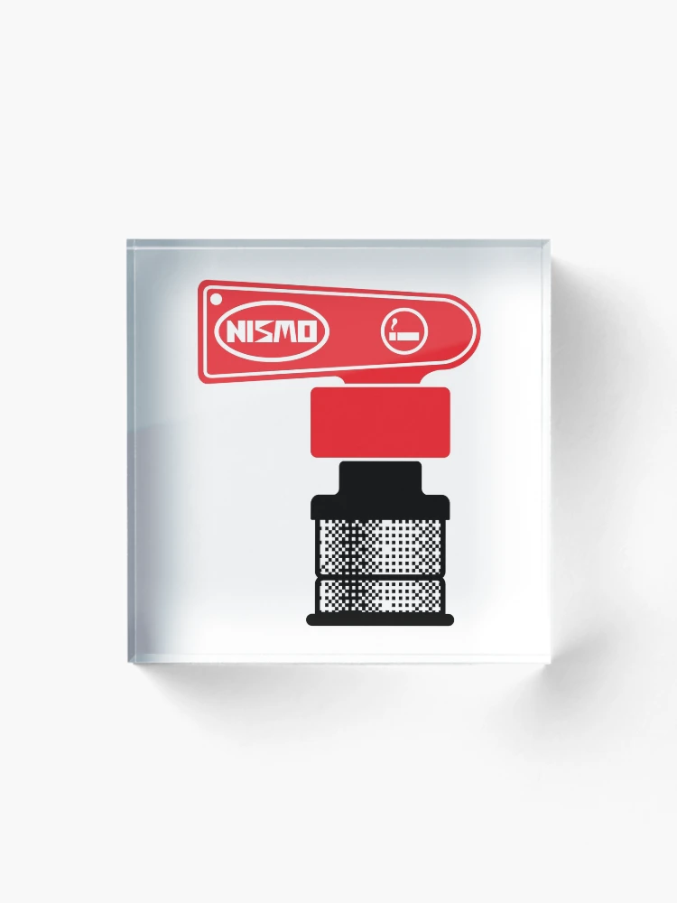 Thumbnail 1 von 5, Acrylblock, NISMO – HELLROTES OBERTEIL auf SCHWARZ designt und verkauft von JDMShop.