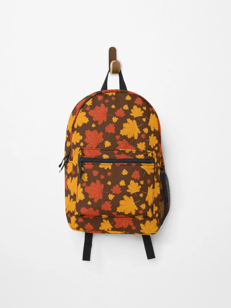 Thumbnail 1 of 3, Backpack, Autumn / Fall Leaves Pattern designed and sold by MadPanda.