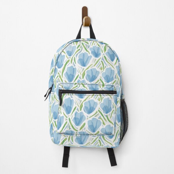 Item preview, Sanguine Sway Light Blue Watercolor tulips designed and sold by Jacqueline Maldonado.