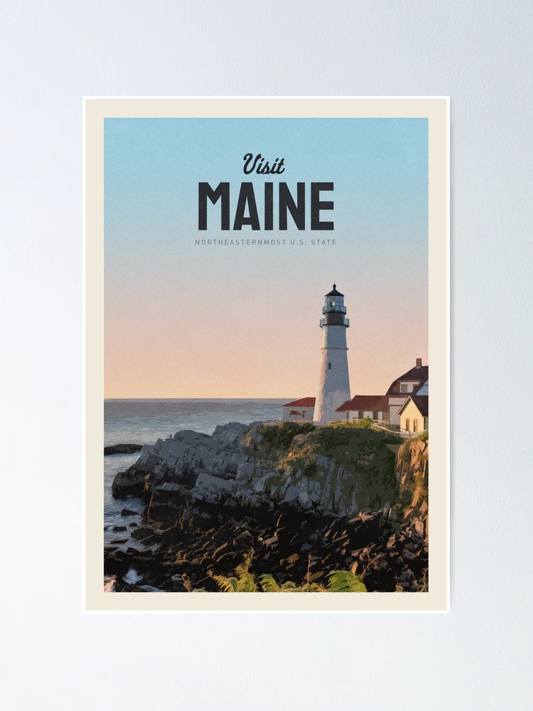 Thumbnail 1 of 3, Poster, Visit Maine designed and sold by Mercury Club.
