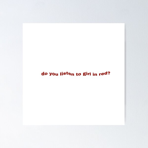 Item preview, escuchas chica de rojo? designed and sold by lillielillie.
