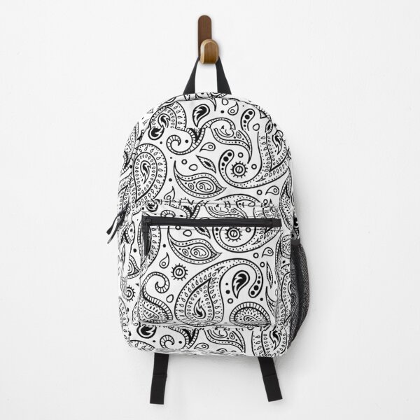 Item preview, White and black paisley designed and sold by Smart-Bee.