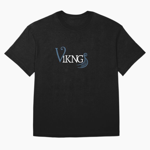 Aperçu de l'œuvre V Vikng bleu pour fond sombre créée et vendue par vikngDesign.