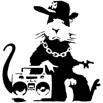 Artwork thumbnail, Banksy - Ghetto Rat by STREETARTCORNER