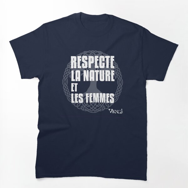Aperçu de l'œuvre respecte la nature et les femmes créée et vendue par vikngDesign.