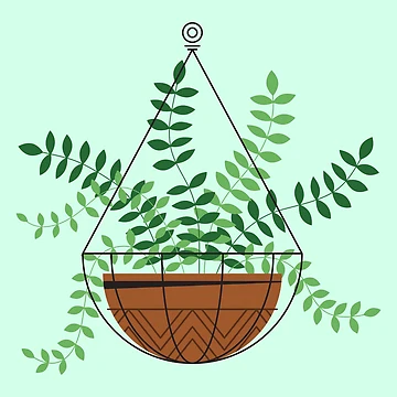 Artwork thumbnail, Hanging Plant Green Plant by TeesForNerds