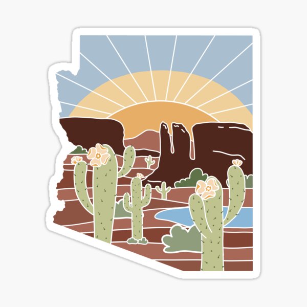 Artikelvorschau, Arizona Illustrierte Grafik entworfen und verkauft von jamiemaher15.