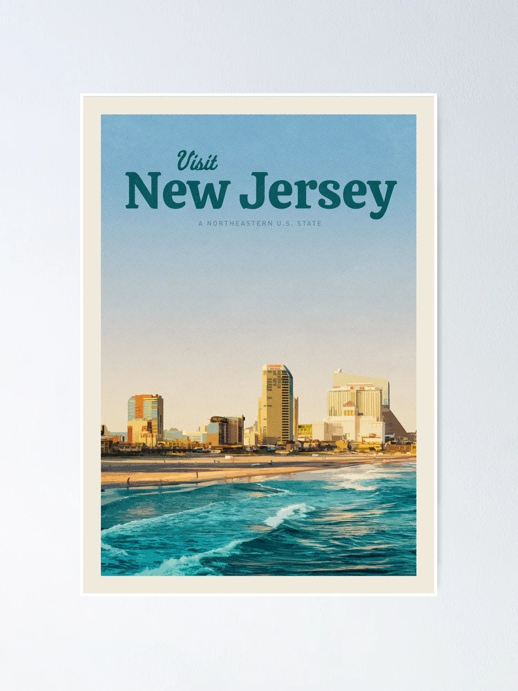 Thumbnail 1 of 3, Poster, Visit New Jersey designed and sold by Mercury Club.