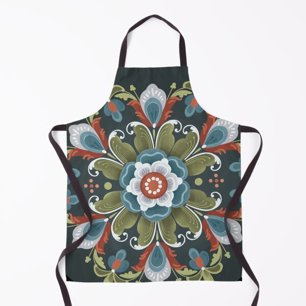 Item preview, Norwegian Rosemåling on Black designed and sold by Bethany Gustafson.