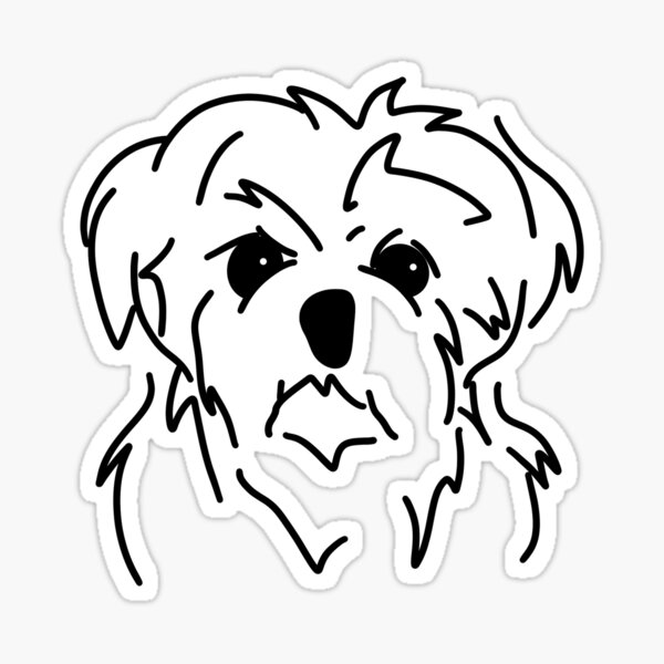 Item preview, dog sticker designed and sold by emilyjlawrence.