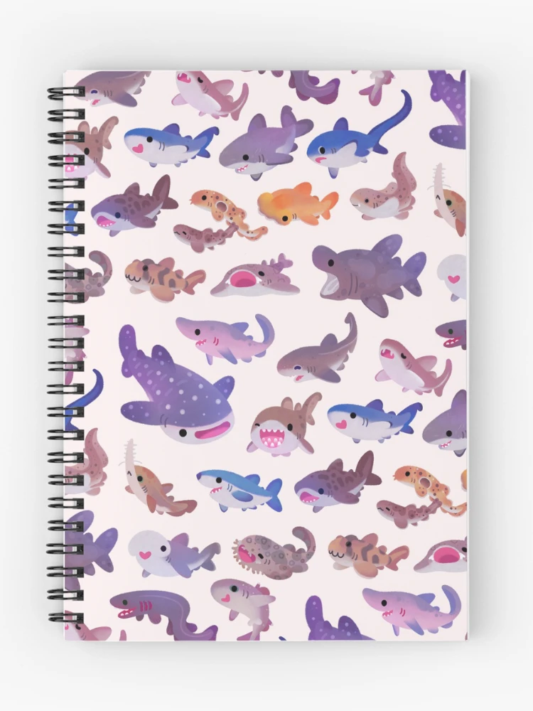 Thumbnail 1 of 3, Journal, Shark day - pastel designed and sold by pikaole.
