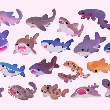 Artwork thumbnail, Shark day - pastel by pikaole