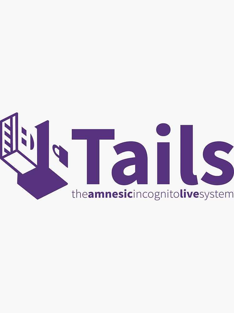 Imagen 3 de 3, Pegatina con la obra Tails Linux, diseñada y vendida por archdesigner.