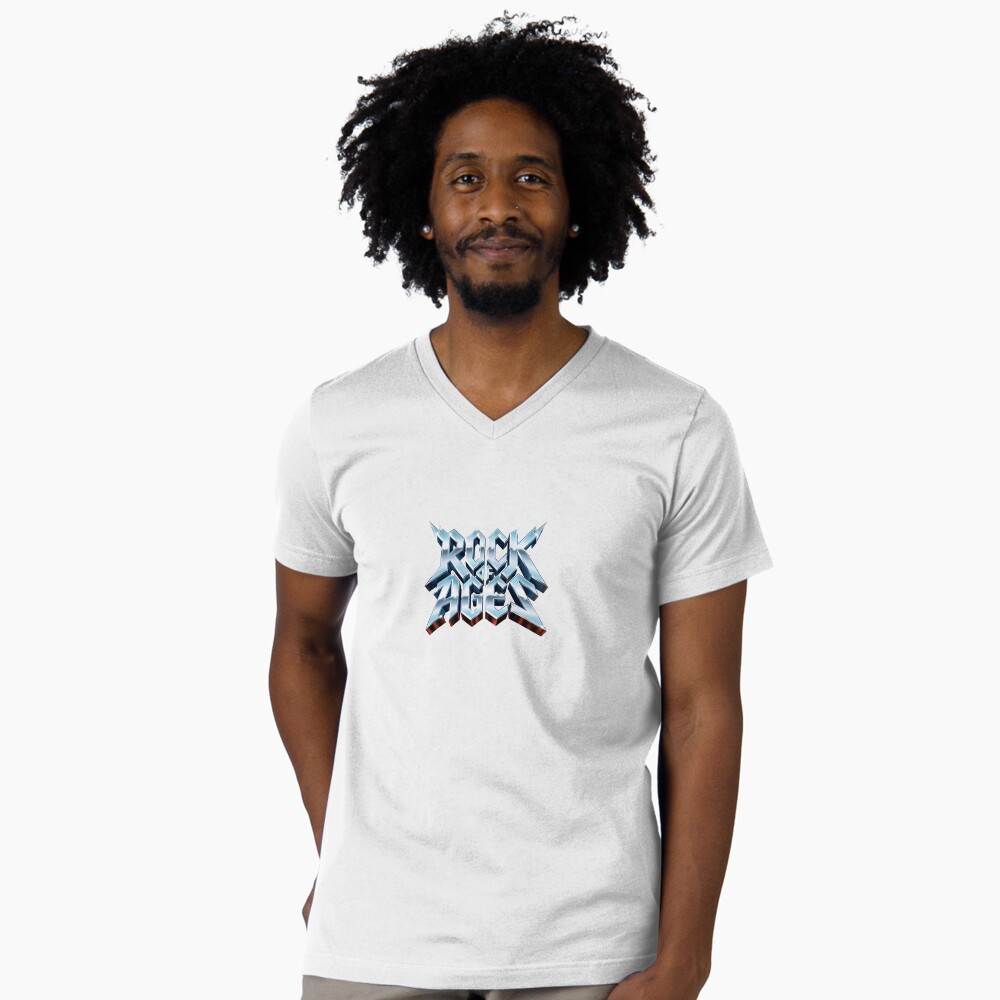 Vista previa del artículo con la obra «Camiseta de cuello en V», diseñado y vendido por Backstage by Leyzel.