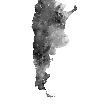 Imagen de la obra Argentina Watercolor Map de ArtPrints