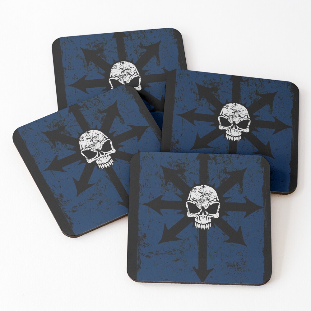 Item preview, Coasters (Set of 4) designed and sold by SideQuest - Scribbled Chaos!.