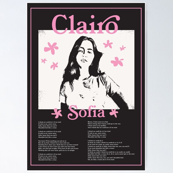 Item preview, Clairo - Sofia Letra designed and sold by carolyn-castro.
