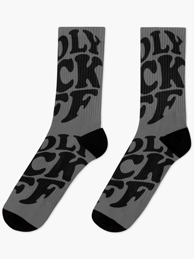 Thumbnail 1 of 5, Socks, Kindly Fk off black designed and sold by MarcoPolok.