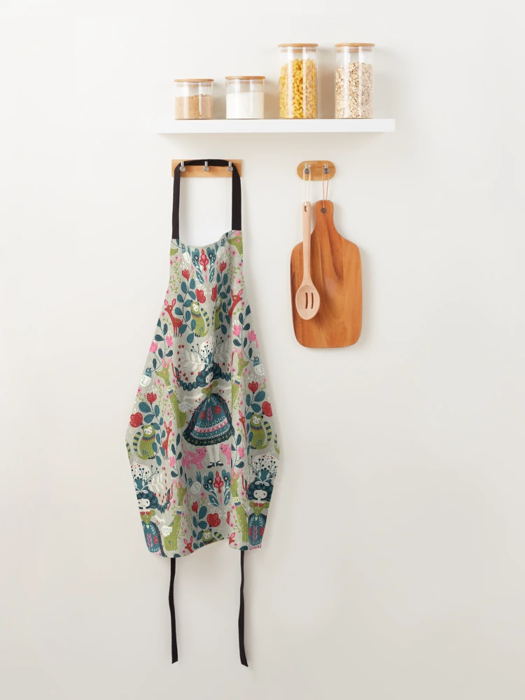 Thumbnail 4 of 6, Apron, Scandinavian Girl designed and sold by Gaia Marfurt.