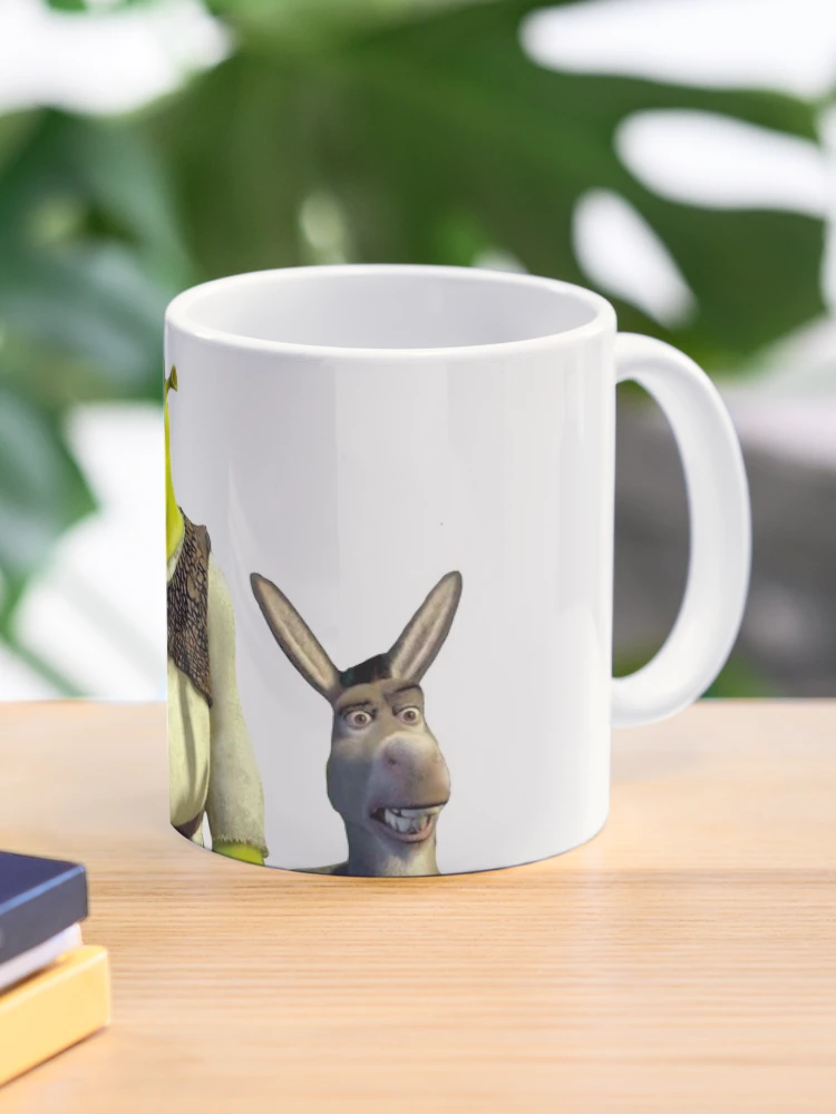 Thumbnail 1 of 6, Coffee Mug, Shrek and Donkey Sticker designed and sold by Daisy Collins.
