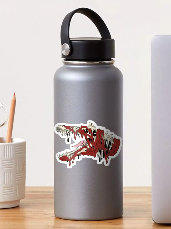 Thumbnail 1 of 3, Sticker, Melting Spinosaurus designed and sold by elijames707.