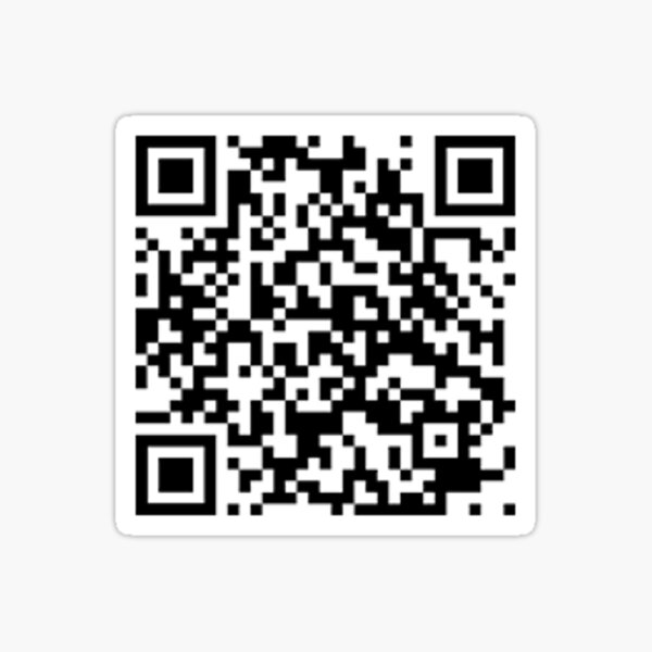 Item preview, etiqueta engomada del código qr de rickroll designed and sold by bone apart.