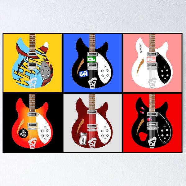 Artikelvorschau, Paul Wellers Rickenbacker 330 Gitarrenkollektion entworfen und verkauft von YouNeedKitch.