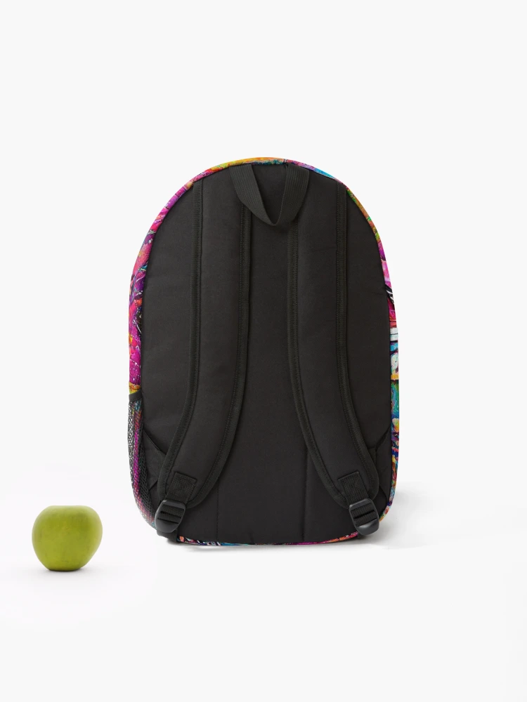 Imagen 2 de 3, Mochila con la obra Pintura rosa Frida, diseñada y vendida por Cesar Peralta.
