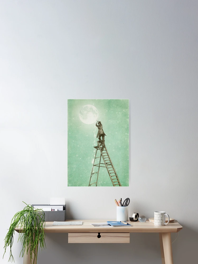 Thumbnail 2 of 3, Poster, Waning Moon designed and sold by opifan.