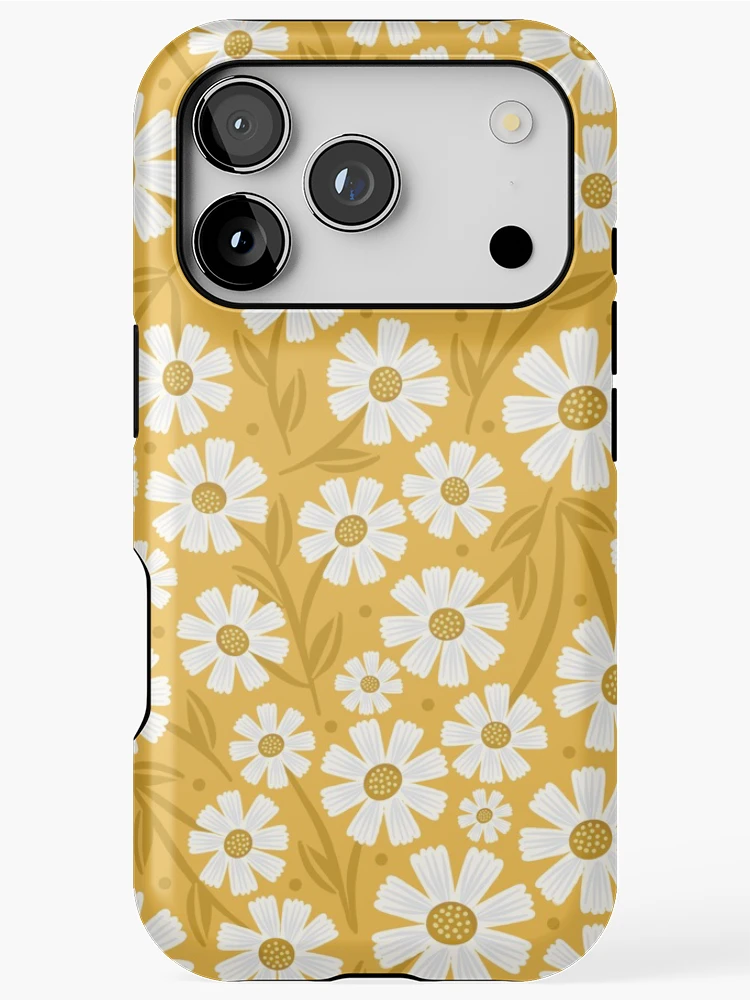 Imagen 1 de 4, Funda de iPhone con la obra Margaritas amarillas, diseñada y vendida por Allison Romero Design.