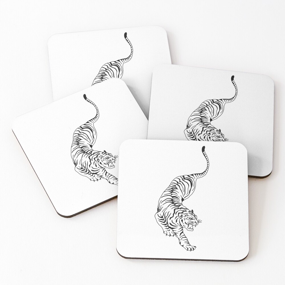 Vista previa del artículo con la obra «Posavasos (lote de 4)», diseñado y vendido por Logan Dorsey.