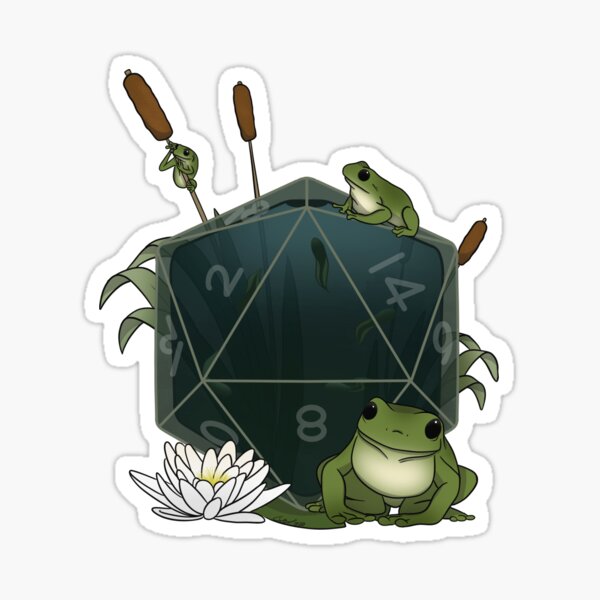 Aperçu de l'œuvre Grenouilles D20 créée et vendue par LittlePoofs.
