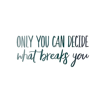 Artwork thumbnail, Only You Can Decide What Breaks You Blue by FabledInk