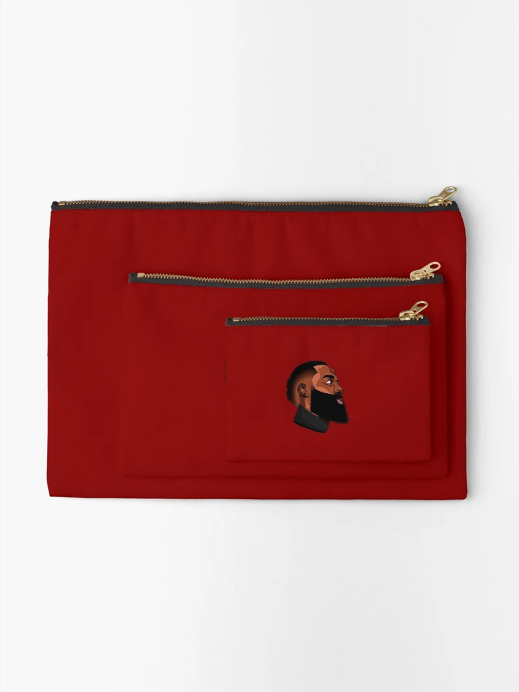 Thumbnail 2 of 4, Zipper Pouch, James harden beard mask designed and sold by Eldad Alemu.