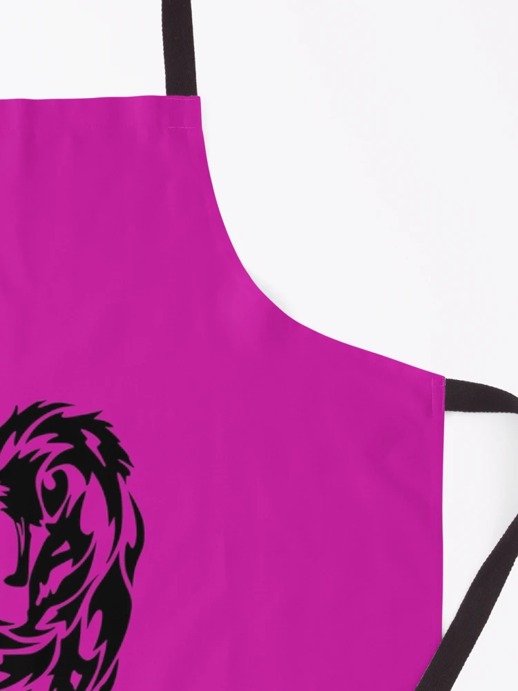 Thumbnail 3 of 6, Apron, Stylized Tribal Wolf designed and sold by greengoodnich.