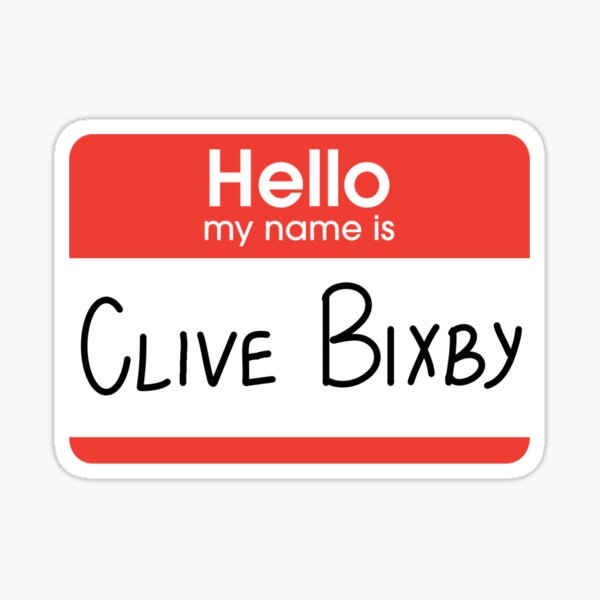 Artikelvorschau, Clive Bixby-Namensschild entworfen und verkauft von iamjakeberman.