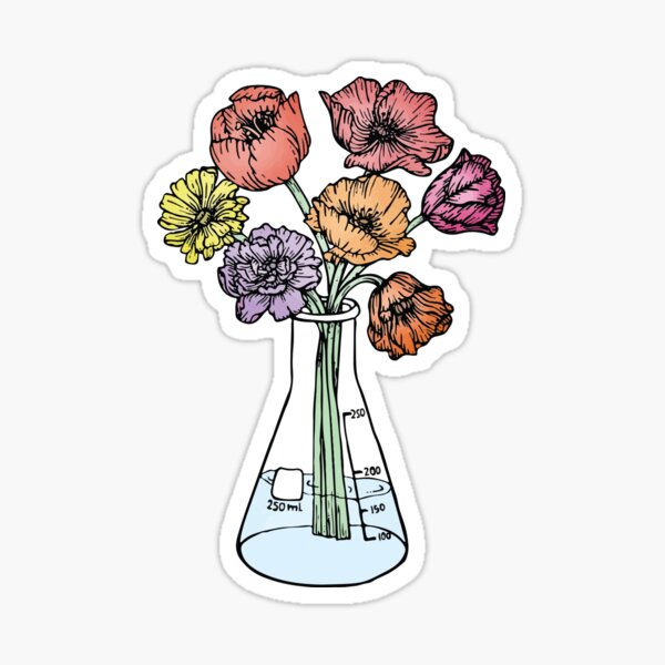 Aperçu de l'œuvre Bouquet d'Erlenmeyers créée et vendue par julierorrer.