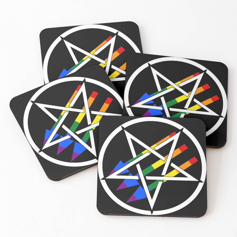 Item preview, Coasters (Set of 4) designed and sold by QueerSatanic.