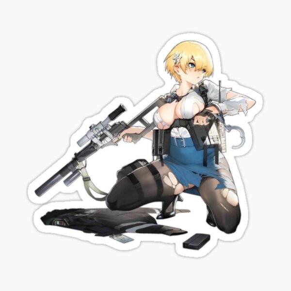 Artikelvorschau, VSK-94 - Mädchenfront, sexy Anime-Küken (beschädigt) entworfen und verkauft von megapanda687.
