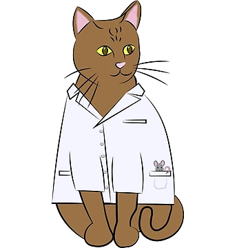 Artwork thumbnail, Brown Lab Cat by BernadetteG