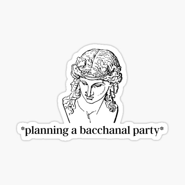 Artikelvorschau, Bacchanal Party Dionysos entworfen und verkauft von Share Your Passion.