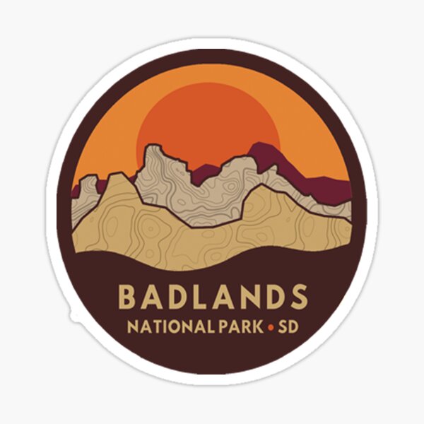 Aperçu de l'œuvre Parc national de Badlands créée et vendue par The Haus Shop.