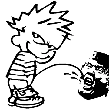 Aperçu de l'œuvre le mauvais garçon Calvin fait pipi sur Trump de doodlehaus