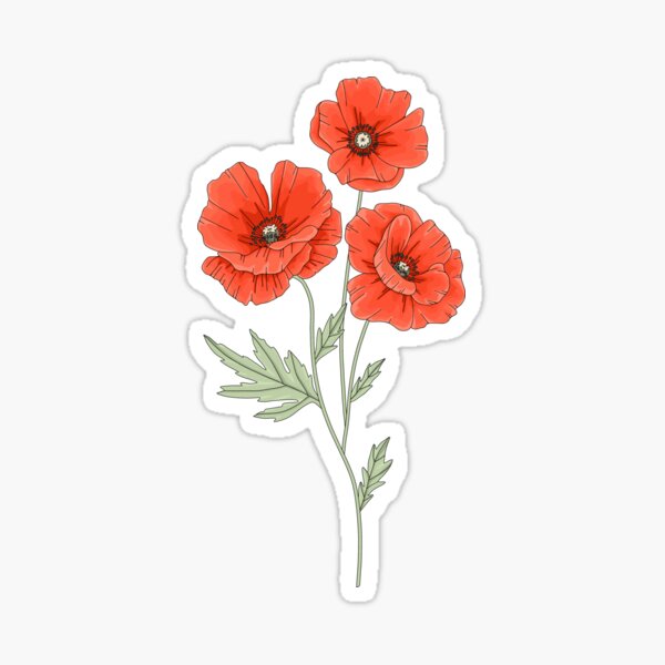 Item preview, Flores de amapola roja designed and sold by jamiemaher15.