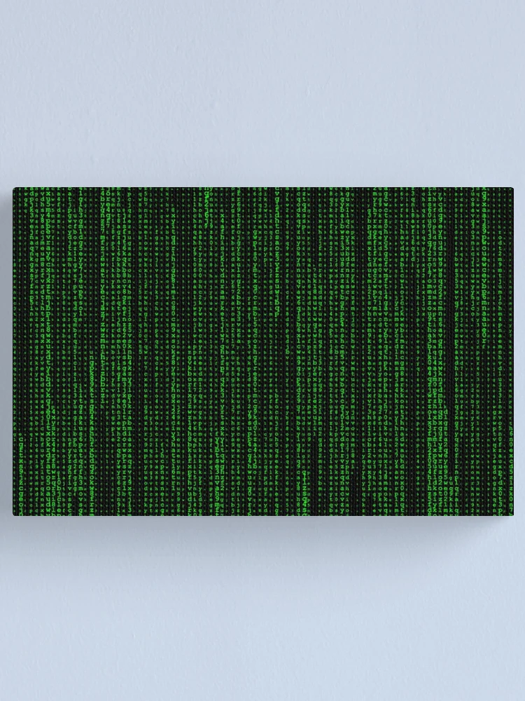 Thumbnail 1 of 3, Canvas Print, Hacker Matrix designed and sold by ArtCity Designs.