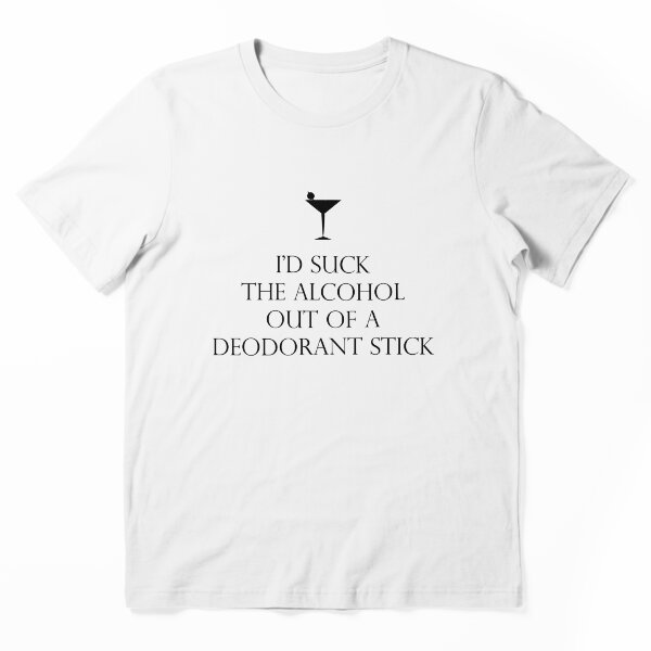 Aperçu de l'œuvre Je Suce l'Alcool d'un Bâton Déodorant créée et vendue par CarolineDesign.