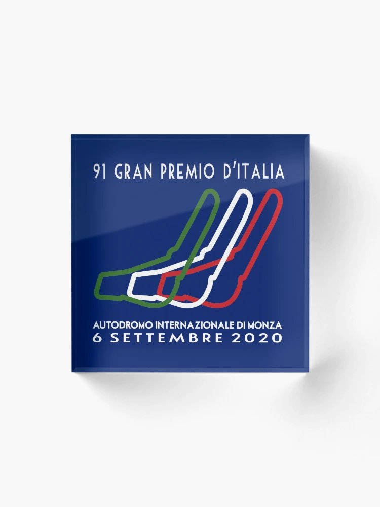 Imagen 1 de 5, Bloque acrílico con la obra 91 Gran Premio D'Italia 2020, diseñada y vendida por Speedbirddesign.