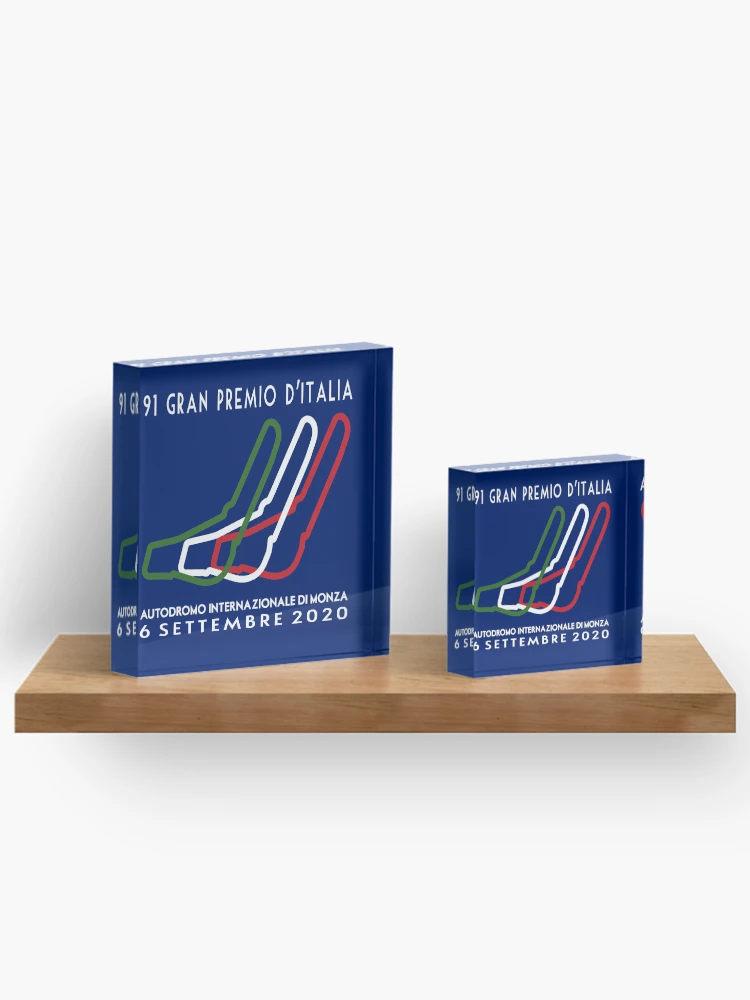 Imagen 3 de 5, Bloque acrílico con la obra 91 Gran Premio D'Italia 2020, diseñada y vendida por Speedbirddesign.