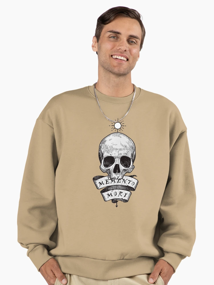 Aperçu 2 sur 6. Sweatshirt premium oversize avec l'œuvre Memento mori créée et vendue par StefanAlfonso.