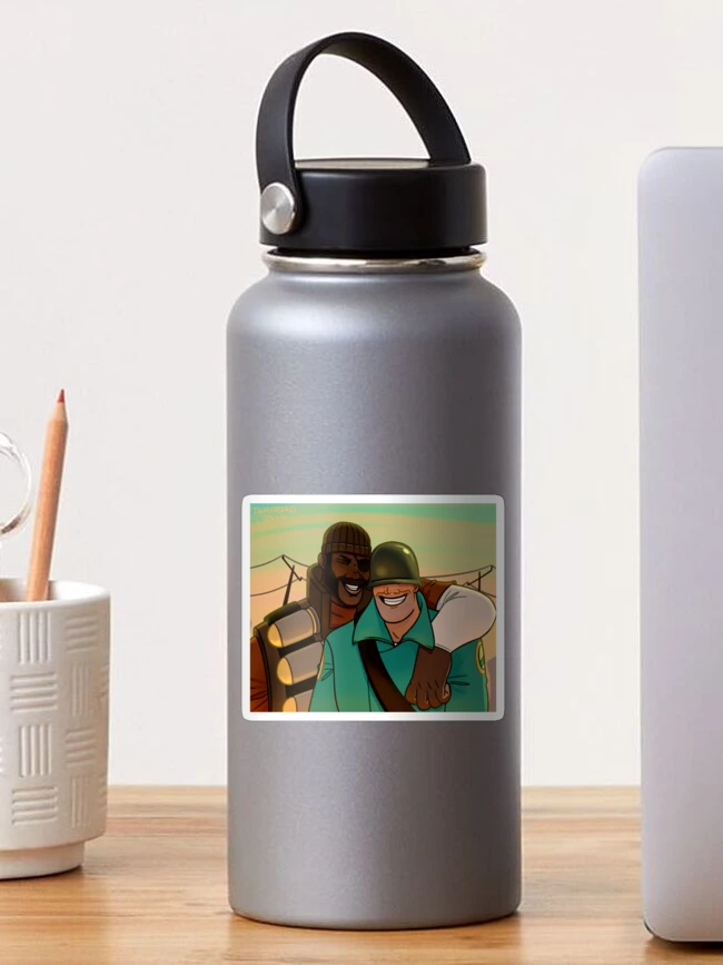 Thumbnail 1 of 3, Sticker, TF2: Soldier & Demoman designed and sold by twinvenus.